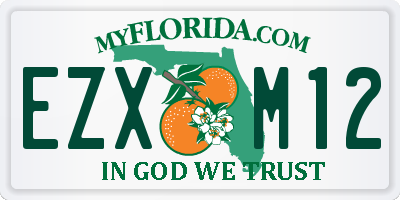 FL license plate EZXM12