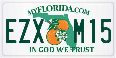 FL license plate EZXM15