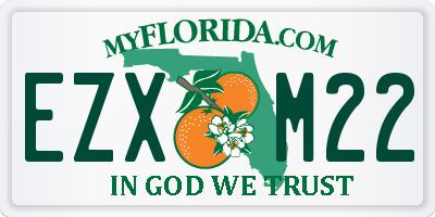 FL license plate EZXM22