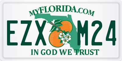 FL license plate EZXM24