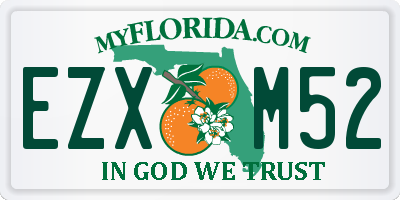 FL license plate EZXM52