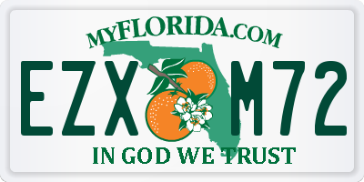 FL license plate EZXM72