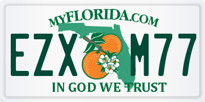 FL license plate EZXM77