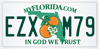 FL license plate EZXM79