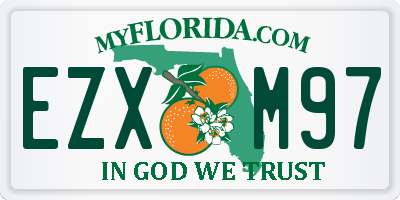 FL license plate EZXM97