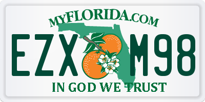 FL license plate EZXM98