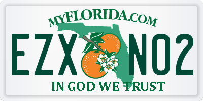 FL license plate EZXN02