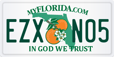 FL license plate EZXN05