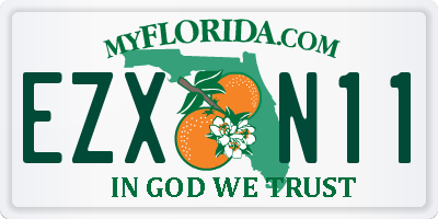 FL license plate EZXN11