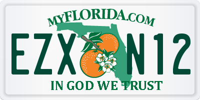 FL license plate EZXN12