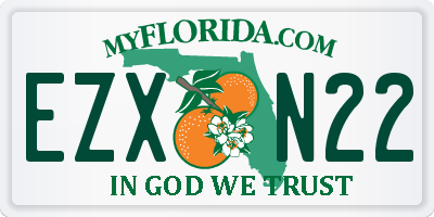 FL license plate EZXN22