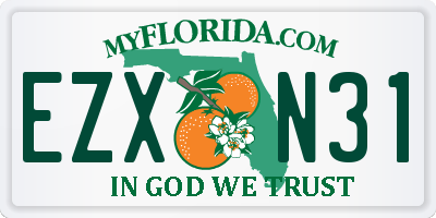 FL license plate EZXN31