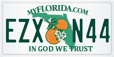 FL license plate EZXN44