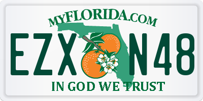 FL license plate EZXN48