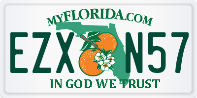 FL license plate EZXN57