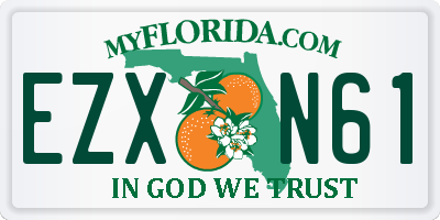 FL license plate EZXN61