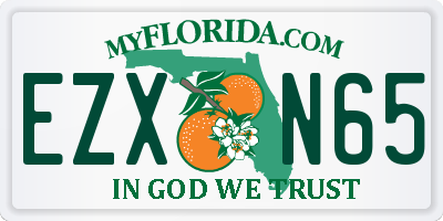 FL license plate EZXN65