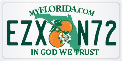 FL license plate EZXN72