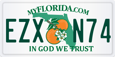 FL license plate EZXN74