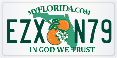 FL license plate EZXN79