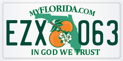 FL license plate EZXO63