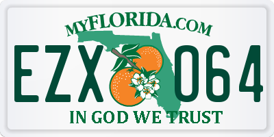 FL license plate EZXO64