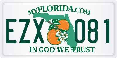 FL license plate EZXO81