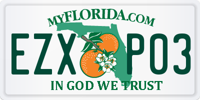 FL license plate EZXP03