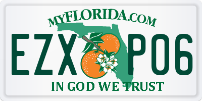 FL license plate EZXP06