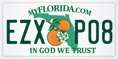 FL license plate EZXP08