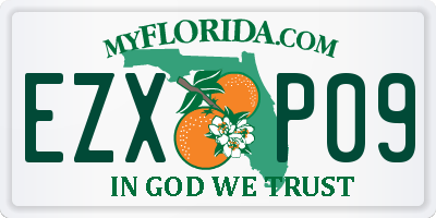 FL license plate EZXP09