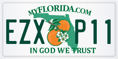 FL license plate EZXP11