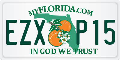 FL license plate EZXP15