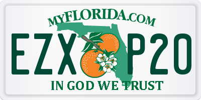 FL license plate EZXP20