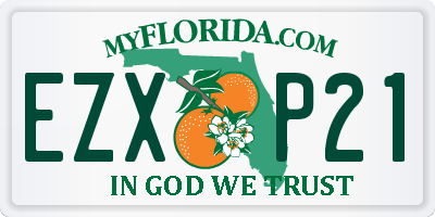 FL license plate EZXP21