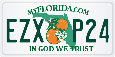 FL license plate EZXP24