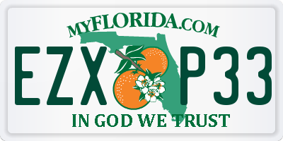 FL license plate EZXP33