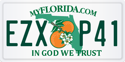 FL license plate EZXP41