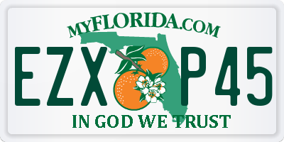 FL license plate EZXP45