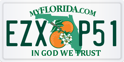 FL license plate EZXP51