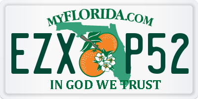 FL license plate EZXP52