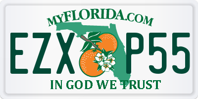 FL license plate EZXP55