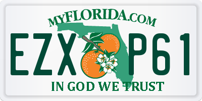 FL license plate EZXP61