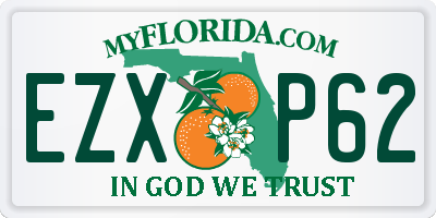 FL license plate EZXP62