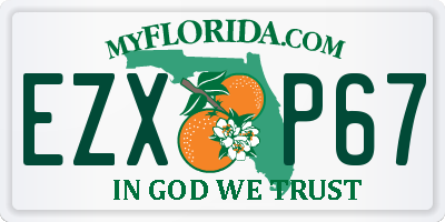 FL license plate EZXP67