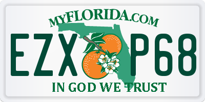 FL license plate EZXP68