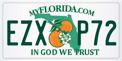 FL license plate EZXP72