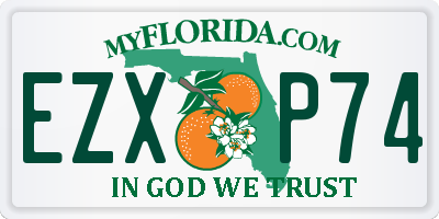 FL license plate EZXP74