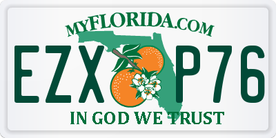 FL license plate EZXP76