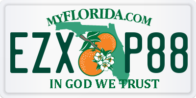 FL license plate EZXP88